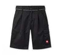Engelbert Strauss e.s.Image Short de travail robuste pour homme avec de nombreuses poches, taille élastique et coutures renforcées, Noir , 56W