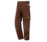Engelbert Strauss e.s.Motion 2020 Pantalon de travail Marron, Châtaigne/vert lac, 48