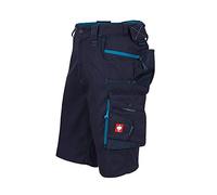 Engelbert Strauss E.s. Mouvement 2020 Shorts d'utilité Professionnelle, Bleu foncé/Atoll, 52 Homme