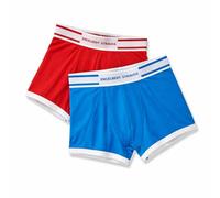 Engelbert Strauss Lot de 2 boxers en coton stretch pour homme - Sous-vêtements confortables avec taille élastique, bleu/rouge, 4XL