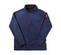 Engelbert Strauss Men Fleece Pullover Troyer dryplexx Micro, Couleur:Dark Blue, Taille:XL
