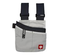 Engelbert Strauss Sac de travail e.s.Motion - Pratique pour l'artisanat et le bricolage - Polyvalent avec plusieurs compartiments et passants de fixation (blanc/gris)