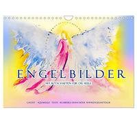 Engelbilder mit Botschaften für die Seele (Wandkalender 2026 DIN A4 quer), CALVENDO Monatskalender: Engel mit ihren Botschaften. Farbefrohe Aquarelle. ... Motivierende Worte. Labsal für die Seele.