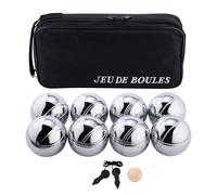 Engelhart - 010203 - Sacoche de Transport avec Jeu de 8 Boules de Pétanque - Inclut Distance-Mètre - Sacoche Pratique - Jeux Extérieur - Boules Métalliques et Cochonnet en Bois - Dès 6 Ans
