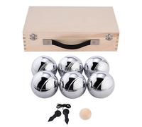 Jeu de Pétanque - Marque - Modèle - Boules en acier - Diamètre 74mm - Coffret en bois