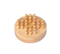 Engelhart - 200117 - Solitaire Tout Rond en Bois - 12 cm - Jeu de Société - Jeu de Patience - Voyage - Bois de Caoutchouc - Logique - Cadeau - Solo - Dès 6 Ans