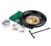 Engelhart - 320403 - Set de Jeu de Casino : Roulette et Black Jack - Taille 12'' - Set de Jeu de Casino - Dim: 30 cm (Roulette), 60 x 45 cm (Tapis) - Jeux de Casino