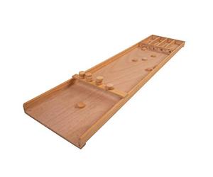 Engelhart - 340650 - Petit Billard Hollandais en Bois ou Suffleboard - 29,5 x 120 cm - 20 Palets - Jeu de Palet en Bois - Idéal pour Enfants - Famille - A partir de 6 Ans