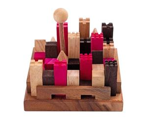 Engelhart - 350150 - Le Château Fort - Casse-Tête en Bois Niveau Difficile - 11 Pièces - 13 Combinaisons - À partir de 10 Ans - Écologique - Casse Tete Expert