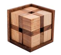 Engelhart - 350200 - Crazy Cube - Casse-Tête en Bois Écologique - Niveau Difficile - 7 cm de Côté - À partir de 10 Ans - Défi de Logique et de Patience - Casse Tete Adultes - Jeux en Bois
