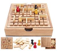 Engelhart - 350450 - Le Corridor - Jeu en Bois Écologique - Capes et Taureaux - 2 à 4 Joueurs - À partir de 6 Ans - Réflexion et Tactique - Jeux de Societe en Bois - Familial