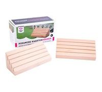 Engelhart - 390815- Lot de 2 Porte-Cartes en Bois de Hêtre - 4 Rangées - Poker, Uno et Jeux de Cartes - Dim : 15 x 5,5 x 6 cm - Parfait pour Enfants et Seniors