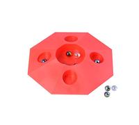 Engelhart - 502002 - Jeu de Billes avec But - Couleurs Vives - 6 Billes - Diam : 22 cm (Rouge)