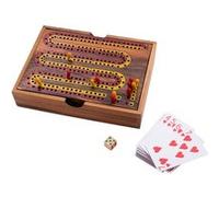 Engelhart – Cribbage en bois – Coffret avec cartes – Jeu de société 2 joueurs+ dès 8 ans