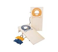 Engelhart Jeu Cornhole en Bois pour Enfant Petit Format 60 x 30 cm, 8 Sacs | JEUX JARDIN ENFANT - Jeu De Lancer, 1 Plateau Bouleau 60 x 30 x 5 cm, 8 Sacs, 2 À 4 Joueurs, Règles Françaises
