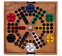 Engelhart – Jeu de Ludo en bois d'acacia – 2 à 6 joueurs – Dès 4 ans