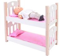Engelhart Lit superposé pour poupée rose/blanc