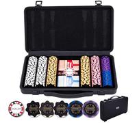 Engelhart Mallette Poker Noire 300 Jetons de Poker 14 g - 320950