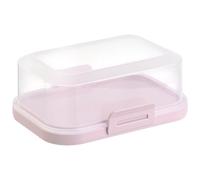 Engelland 1 beurrier empilable de qualité supérieure avec fermeture - Boîte en plastique - Rangement parfait dans le réfrigérateur - Sans BPA - Rose