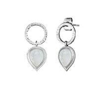 Engelsrufer Boucles d'Oreille Femme Argent 925 Pierre de Lune - 32020113, 10,7 mm, Argent sterling, Pierre de lune