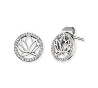 Engelsrufer Boucles d'oreilles Lotus argent avec zirconium