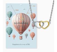 Engelsrufer Carte de vœux Neverending avec collier en acier inoxydable bicolore - Offrez un lien éternel - Carte avec bijoux bicolore