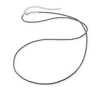 Engelsrufer Collier ancre pour femme en argent sterling avec perles en hématite - Fermoir mousqueton - Longueur réglable - Sans nickel - Longueur : 60-70 cm, 60 cm, Argent sterling, Hématite