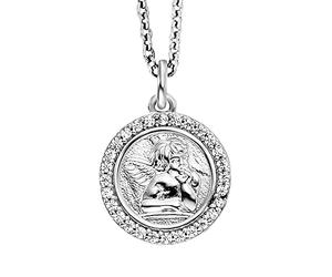 Engelsrufer Collier en argent sterling avec pendentif en forme de cœur pour fille - Fermoir mousqueton - Longueur réglable - Sans nickel