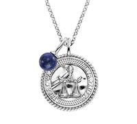 Engelsrufer Collier pour femme en argent 925 avec pierre de couleur 32020117, Länge 42 + 4 + 4 cm, Argent sterling, Lapis lazuli