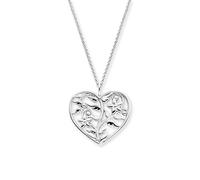 Engelsrufer Collier pour femme en argent sterling 925 avec pendentif en forme de cœur, arbre de vie et ailes, réglable, longueur : 42 + 4 + 4 cm, sans nickel, ERN-WINGTREE