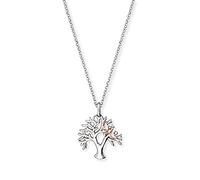 Engelsrufer Collier pour femme en argent sterling avec pendentif arbre de vie - Fermoir mousqueton - Réglable en trois longueurs - Sans nickel, 17mm, Argent sterling, Pas de gemme