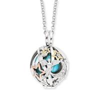 Engelsrufer Collier pour femme en argent sterling avec pendentif boule sonore de taille XS, fermoir mousqueton, sans nickel, 18 mm, Argent sterling, Zircone cubique