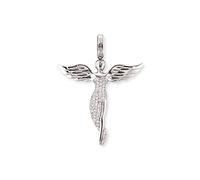 Engelsrufer Engel pendentif pour femmes Zirconia blanc argent 925 Sterling taille 52 mm (2,05")