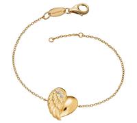 Engelsrufer ERB-LILHEARTWING-G Bracelet Ailes de cœur plaqué or