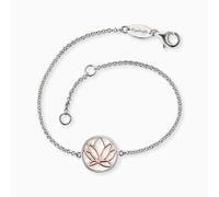 Engelsrufer ERB-LILLOTUS-BICOR Bracelet Femme Fleur de Lotus Rose 19 cm