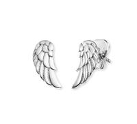 Engelsrufer ERE-FLYWING-ST Boucles d'oreilles en argent sterling avec fermoir à cliquet, sans nickel, taille : 7 mm, 7 mm, Argent sterling, Pas de gemme