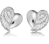 Engelsrufer ERE-LILHEARTWING-ST Clou d'oreille aile de cœur zirconium argent