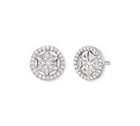 Engelsrufer ERE-LILLIFL-ZI-ST Clou d'oreille Fleur de vie argent zirconium