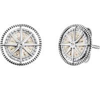 Engelsrufer ERE-WINDROSE-ENP-ZI Clous d'oreille pour dames en argent bicolore or