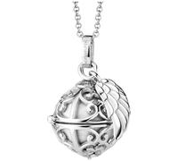 Engelsrufer ERN-ER23-20-XS Collier pour femme en argent sterling avec pendentif grelot en nacre et fermoir mousqueton sans nickel Taille XS 45 + 5 cm, 50 cm, Argent sterling, Pas de gemme
