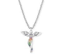 Engelsrufer ERN-LILANGEL-ZIM Collier Femme Ange 925 Argent Multicolore 44 cm