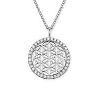 Engelsrufer ERN-LILLIFL-ZI Collier femme Fleur de vie argent blanc 50 cm