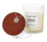 Engelsrufer Parfums-dambiance Bougies-parfumeesBougie-bijou Oriental Flower avec chaîne Fleur de vie 200 g