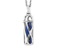 Engelsrufer Women's Sterling Silver Necklace with Interchangeable Power Stone Pendant - Lobster Clasp - Adjustable in Two Lengths - Nickel-Free