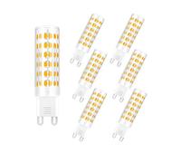 ENGEYA Ampoules LED G9, 7W Ampoule Economie d Energie, SMD 2835, Equivalent 65W Ampoules Incandescente, Blanc Chaud 3000K/ 650 Lumens, AC 220-240V, Non Dimmable, Lot de 6