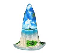 ENGhjes Cape à capuche The Sea Cosplay Gear pour adolescent, fête d'Halloween, sorcière, vampire, magicien, bal masqué