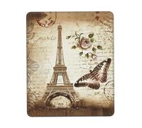 ENGhjes Grand tapis de souris de jeu Paris Tour Eiffel avec bords cousus, base en caoutchouc naturel antidérapant durable