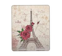 ENGhjes Grand tapis de souris de jeu Tour Eiffel avec bords cousus Base en caoutchouc naturel antidérapant durable