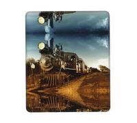 ENGhjes Grand tapis de souris de jeu Train and Railway avec bords cousus, base en caoutchouc naturel antidérapant durable