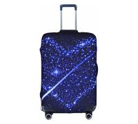 ENGhjes Grande housse de bagage avec fermeture éclair dissimulée - Motif étoile filante - Pour valise de 45,7 à 81,3 cm, blanc, M